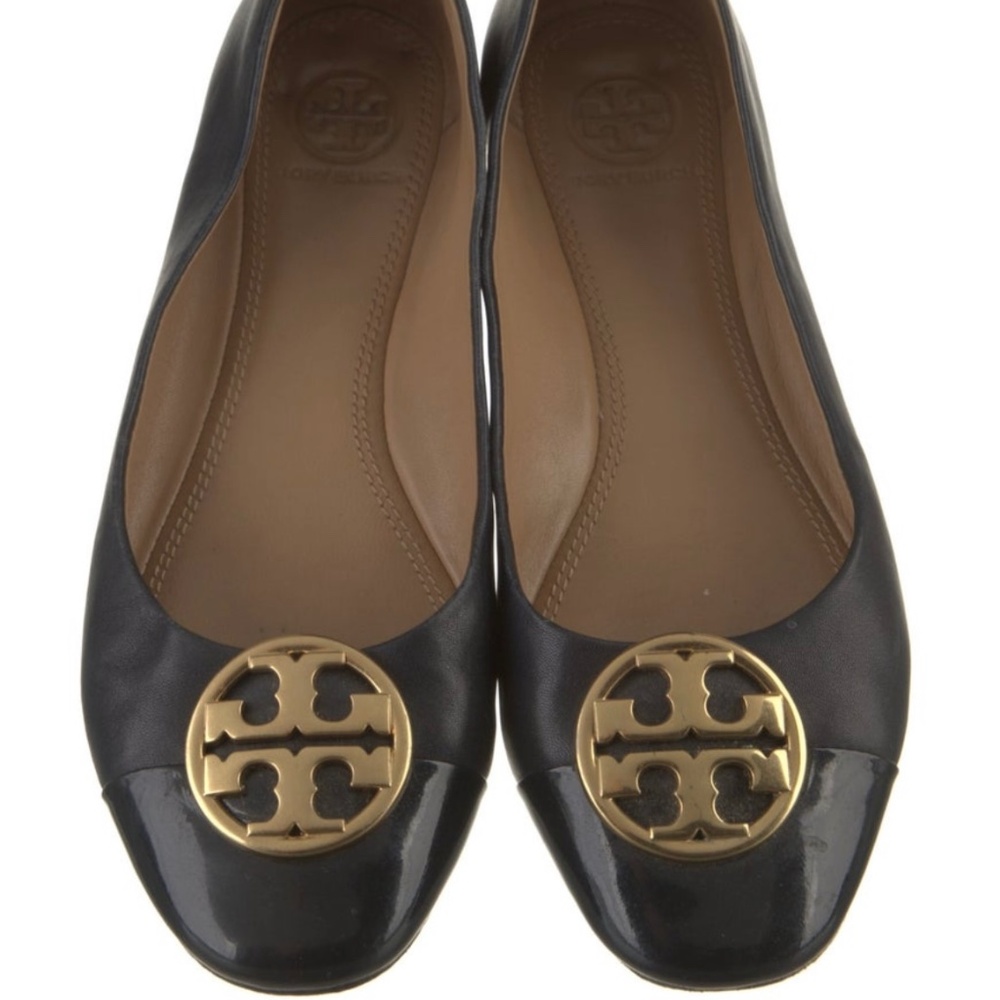 Tory Burch Leather Ballet Flats Womens